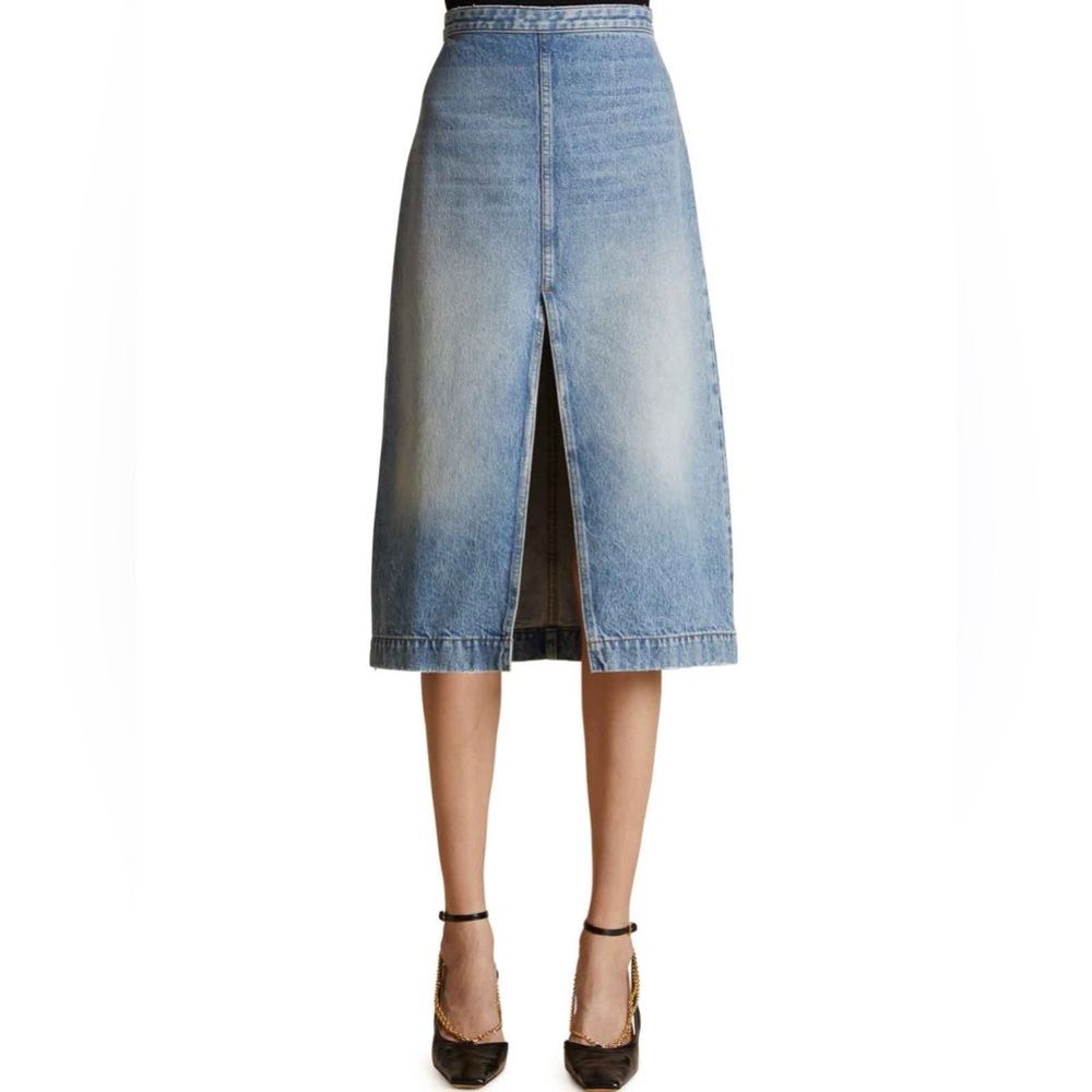 NWT Khaite Fraser denim skirt